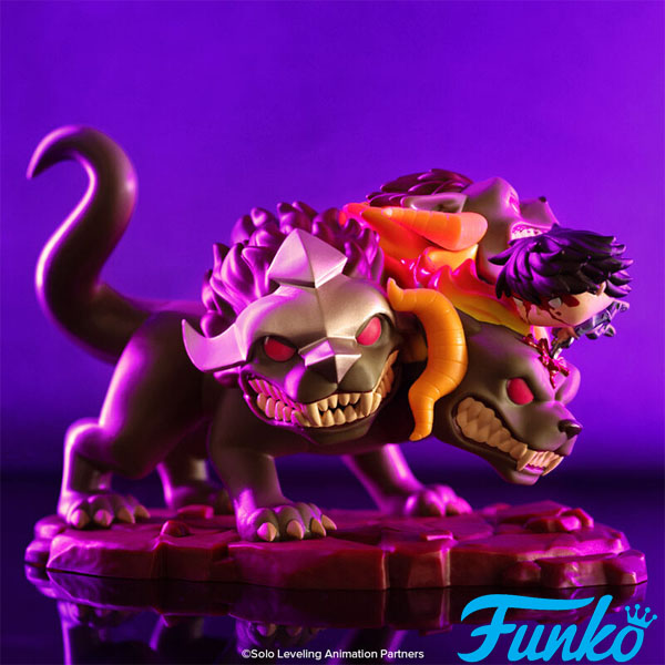Funko POP #2272 Deluxe Solo Leveling Sung Jinwoo vs. Cerberus Figure